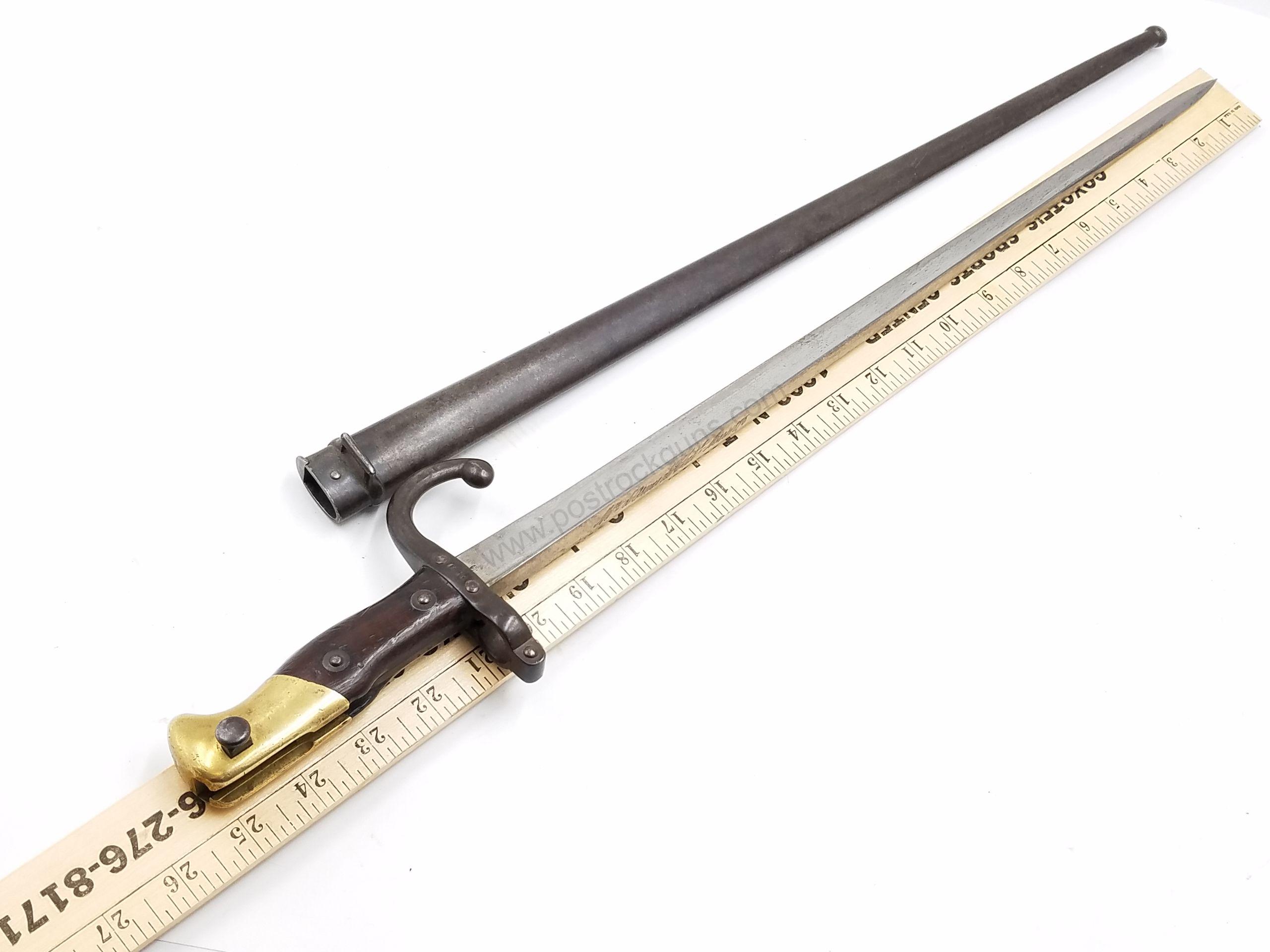 Antique No FFL Bayonets Military Parts & Magazines Used 1874 None Required Military France