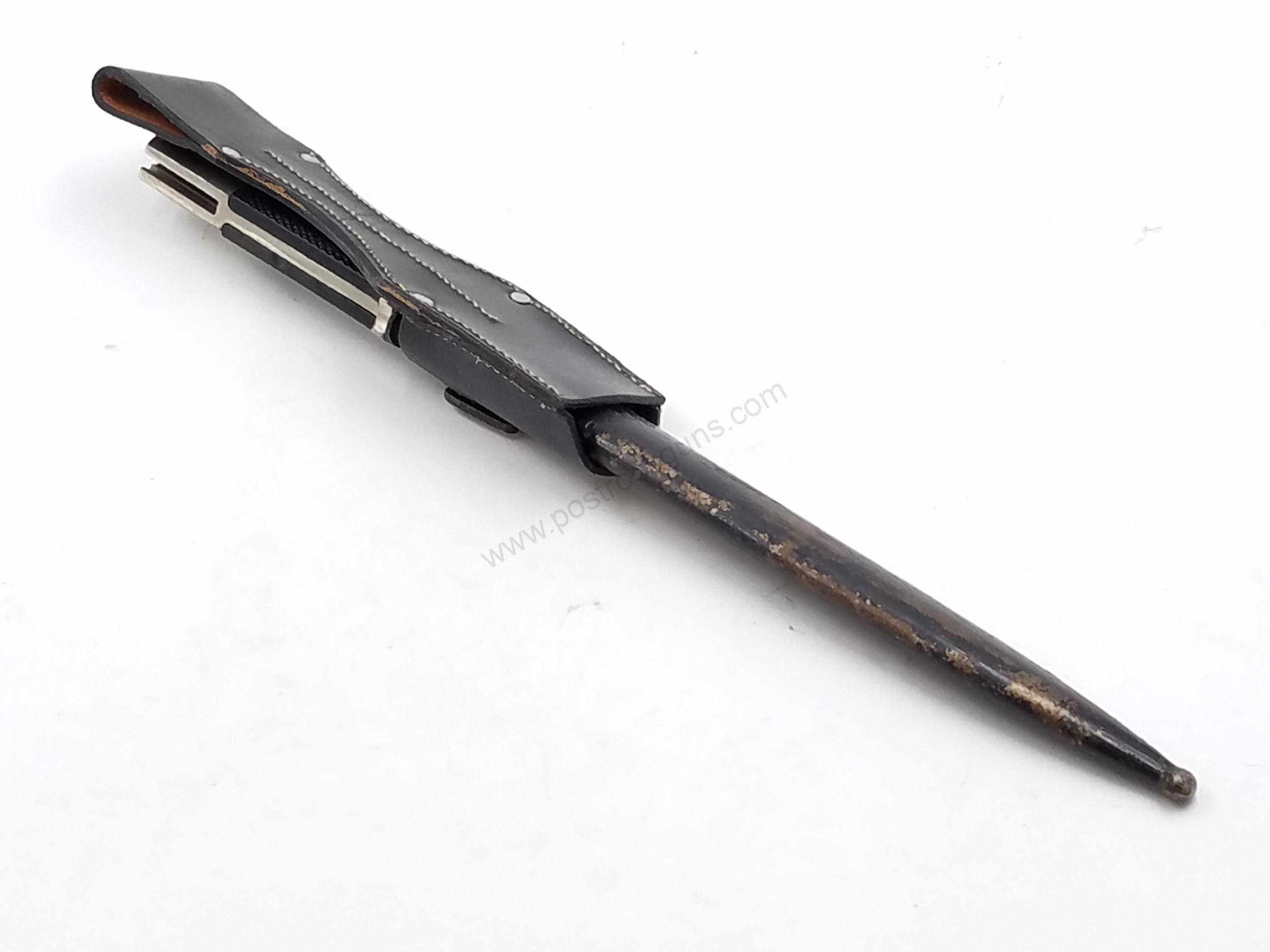 WW2 German 98K original bayonet w/ Scabbard & Leather Frog - Image 20