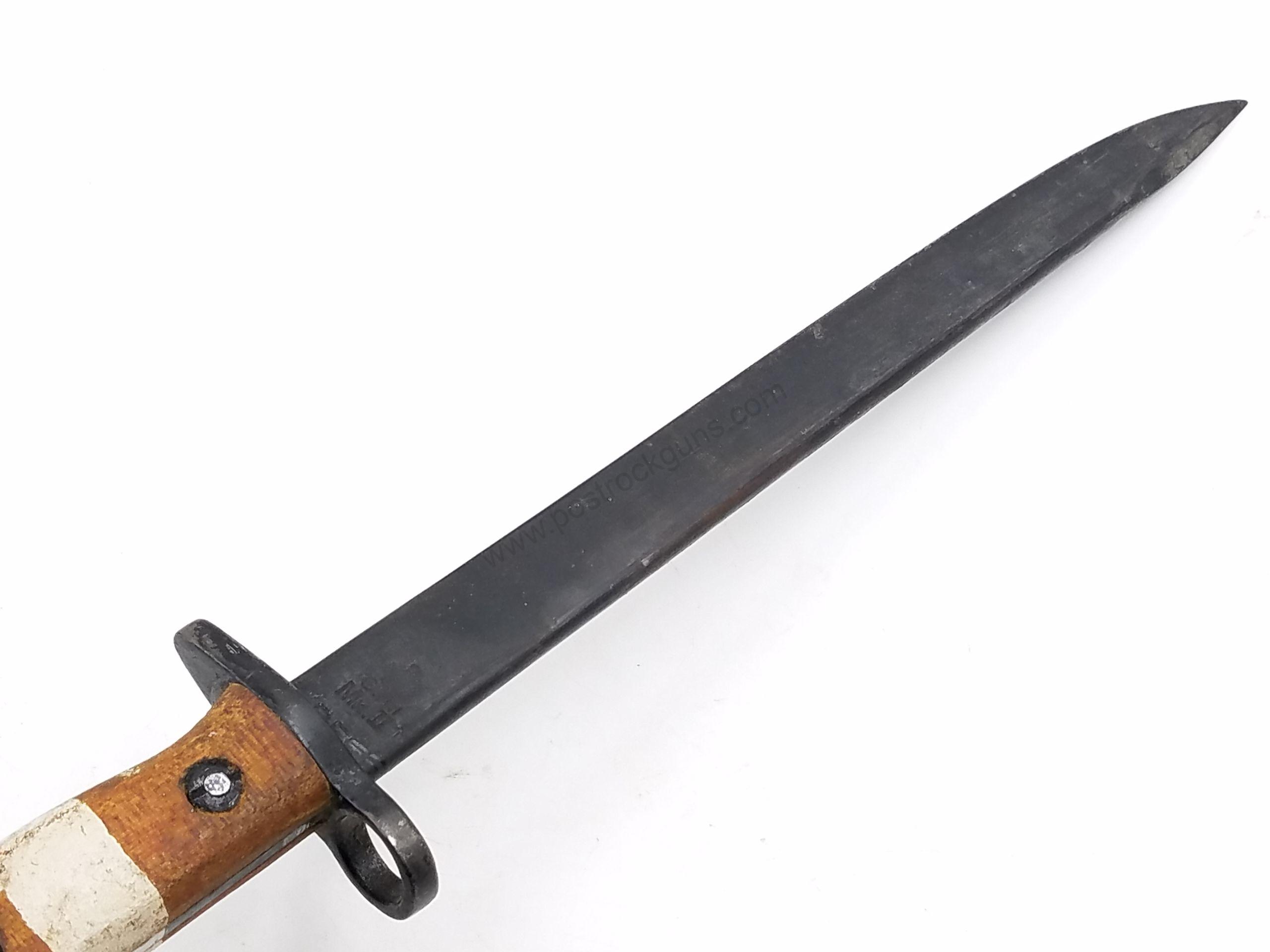 British Enfield 303 No.1 MKII SMLE 1907 India pattern Bayonet w/ Scabbard - Image 13