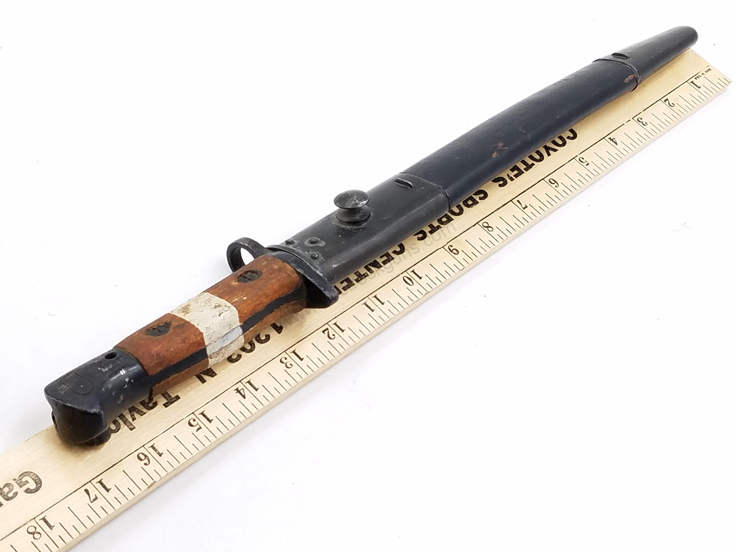 British Enfield 303 No.1 MKII SMLE 1907 India pattern Bayonet w/ Scabbard - Image 31