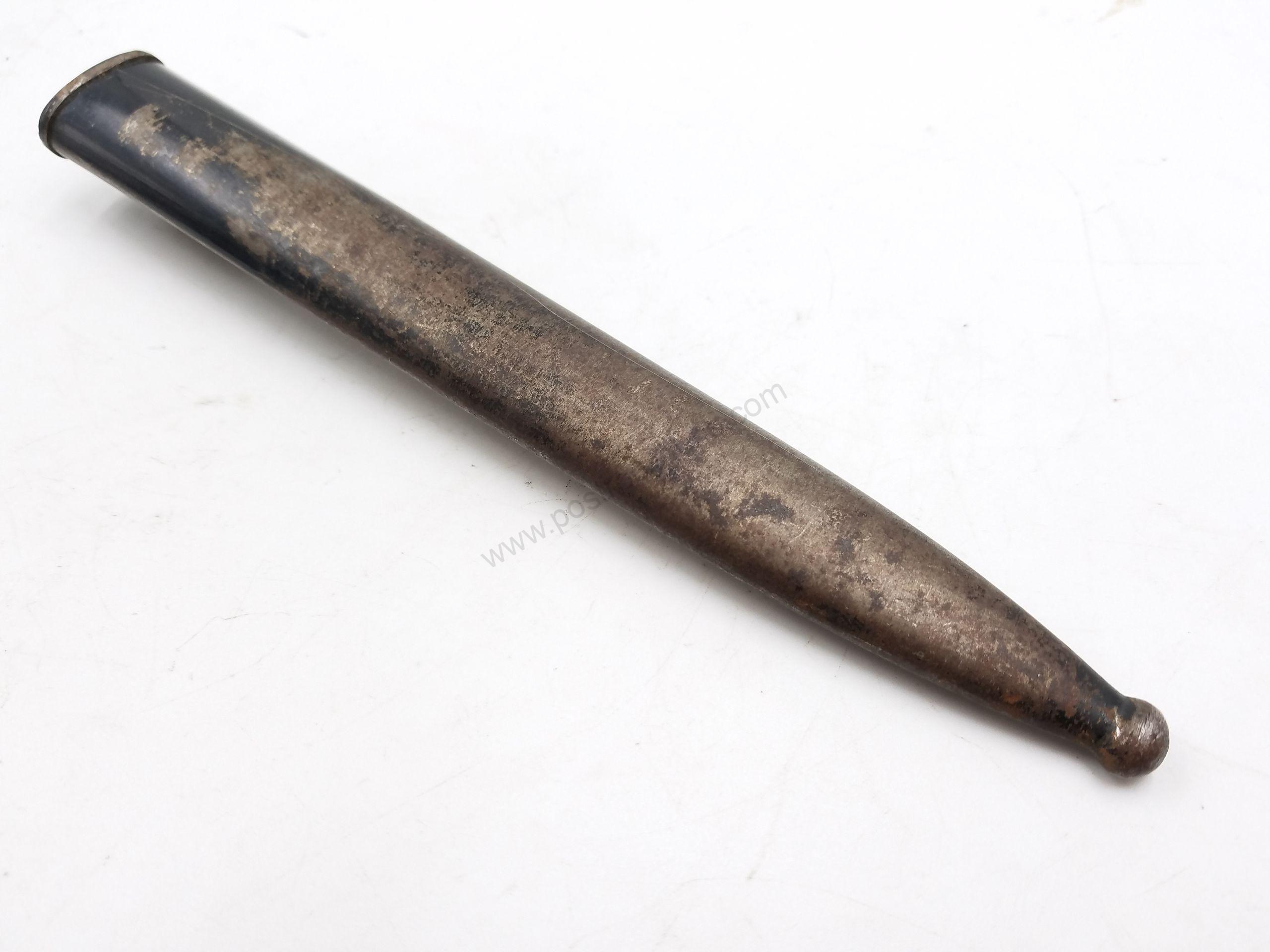 German Fireman's Eickhorn mfg. Saw Back Bayonet & Scabbard - Image 17
