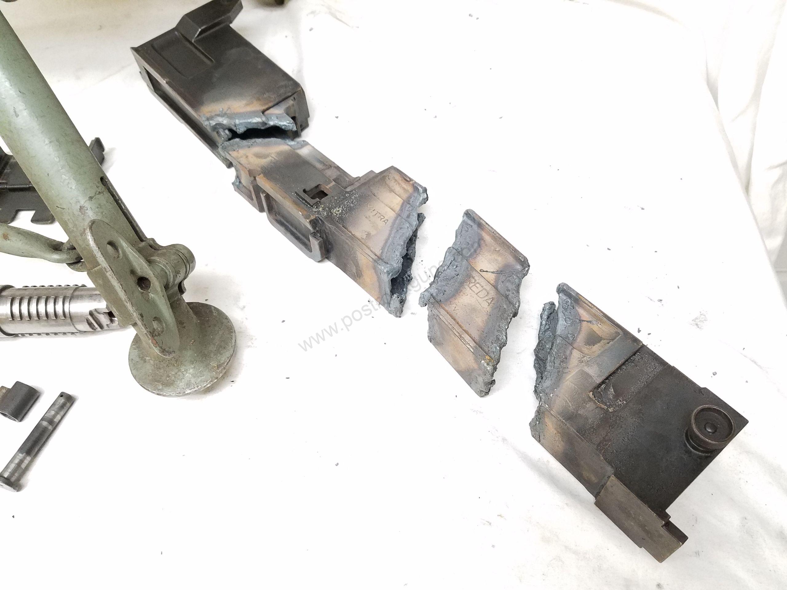Breda M37 8×59mmRB Breda Machine Gun Cut/ Decommissioned Parts Kit w/ Tri-Pod. Rare! - Image 18