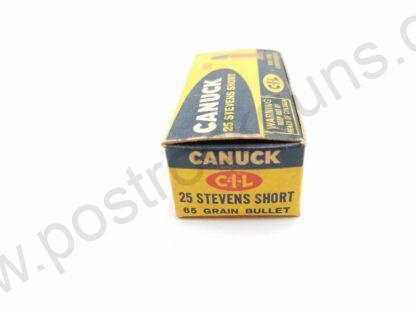 Ammunition Antique No FFL Parts & Magazines Rimfire 25 Stevens Short New Old Stock None Required Canadian Industries Limited Canada