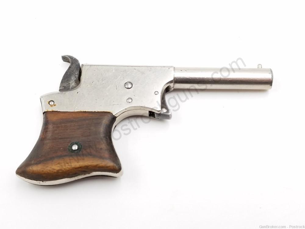 Remington Vest Pocket Saw Handle 22 short Single Shot Pistol w/ Nickel Finish. Made between 1865-1888 - Image 6