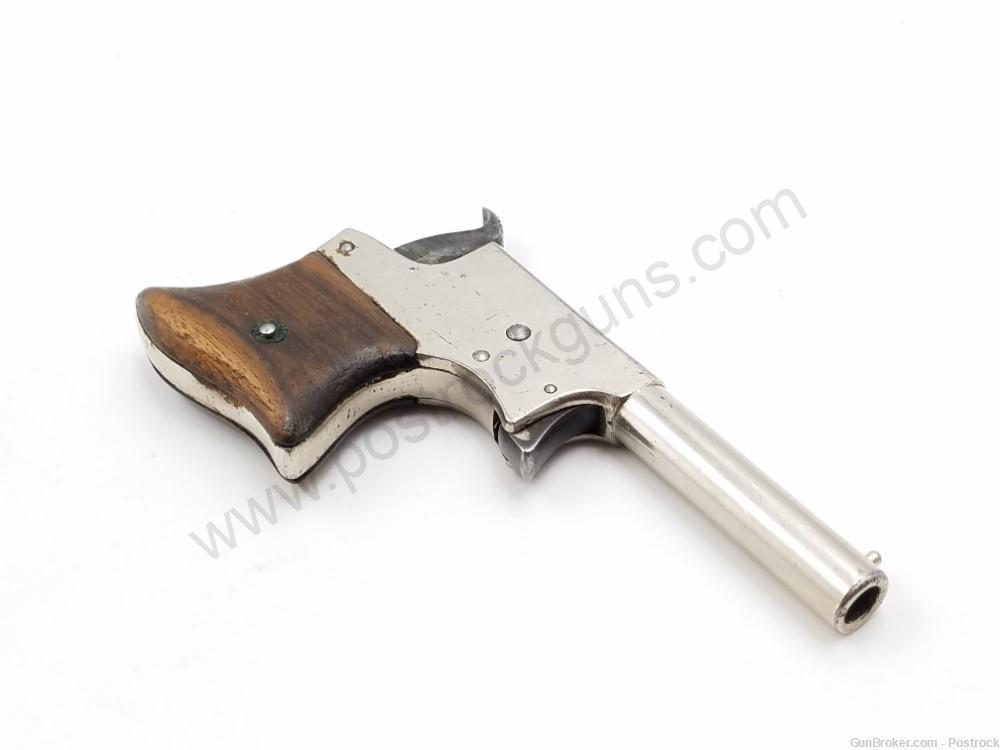Remington Vest Pocket Saw Handle 22 short Single Shot Pistol w/ Nickel Finish. Made between 1865-1888 - Image 7