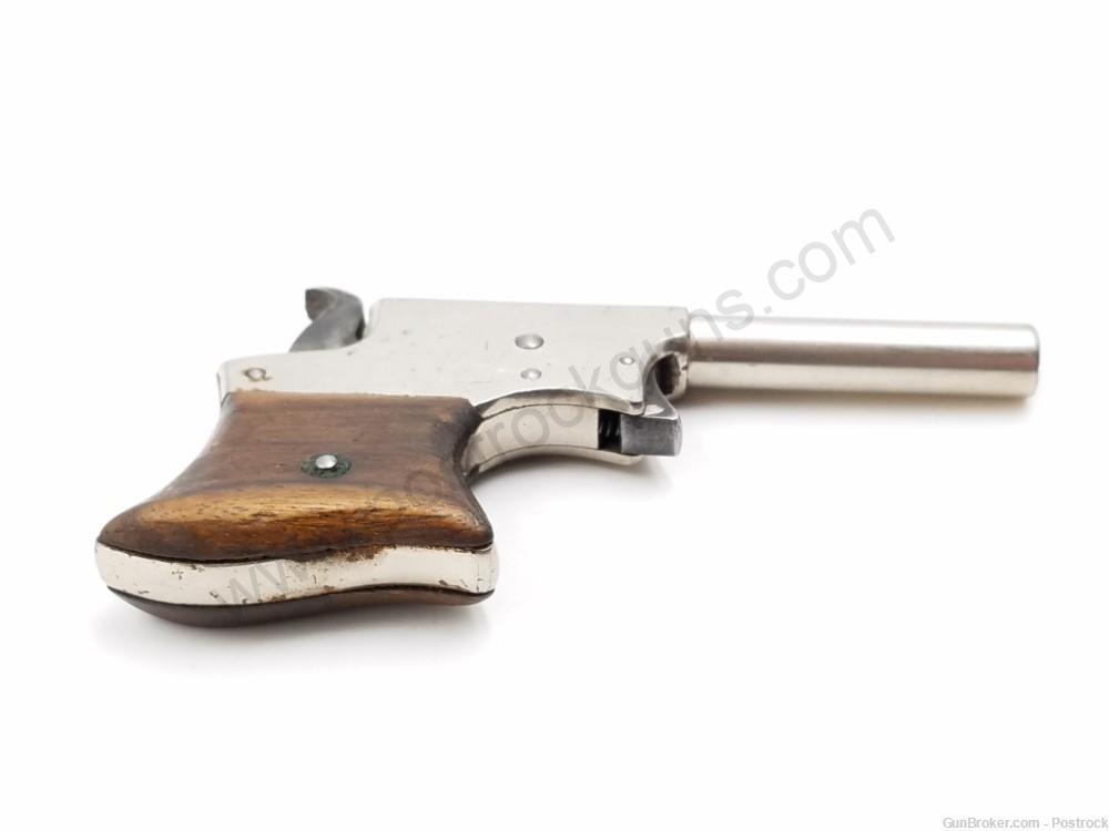 Remington Vest Pocket Saw Handle 22 short Single Shot Pistol w/ Nickel Finish. Made between 1865-1888 - Image 8