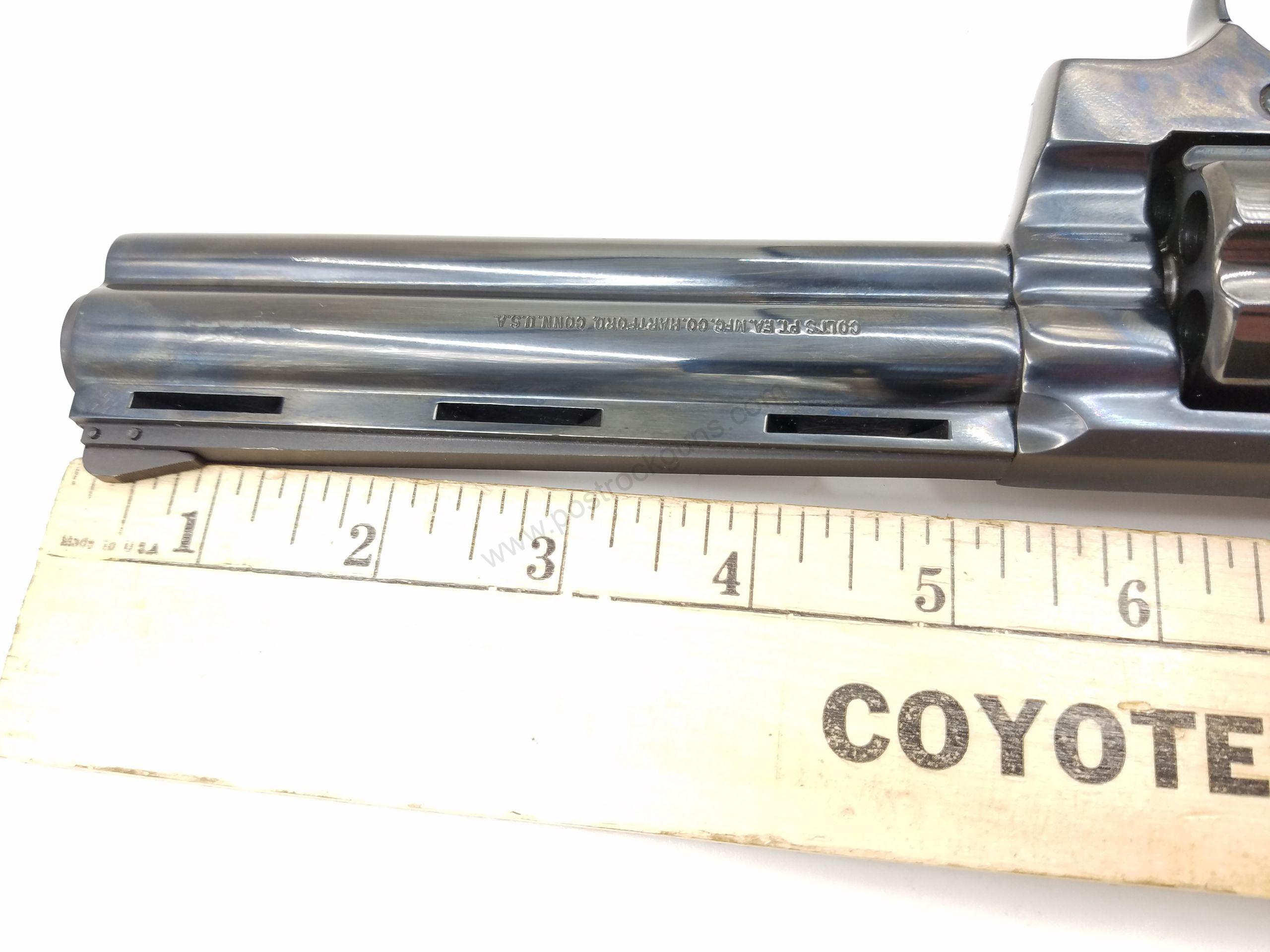 Beautiful Colt Python Export model 357 Magnum Revolver. Royal bluing. Barrel is 6 inch. - Image 8